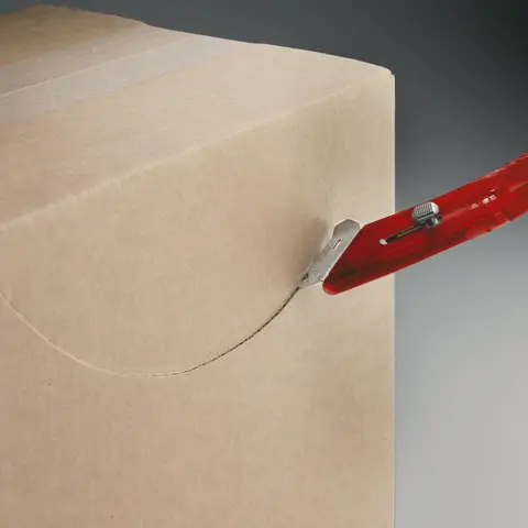 Bezpieczny nóż dla leworęcznych - czerwony