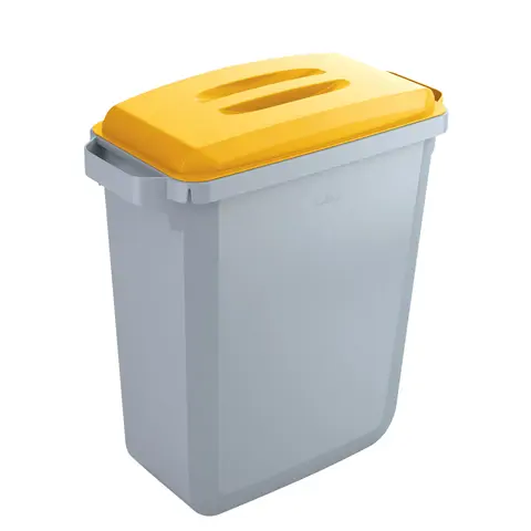 Pokrywa pojemnika na odpady, żółta