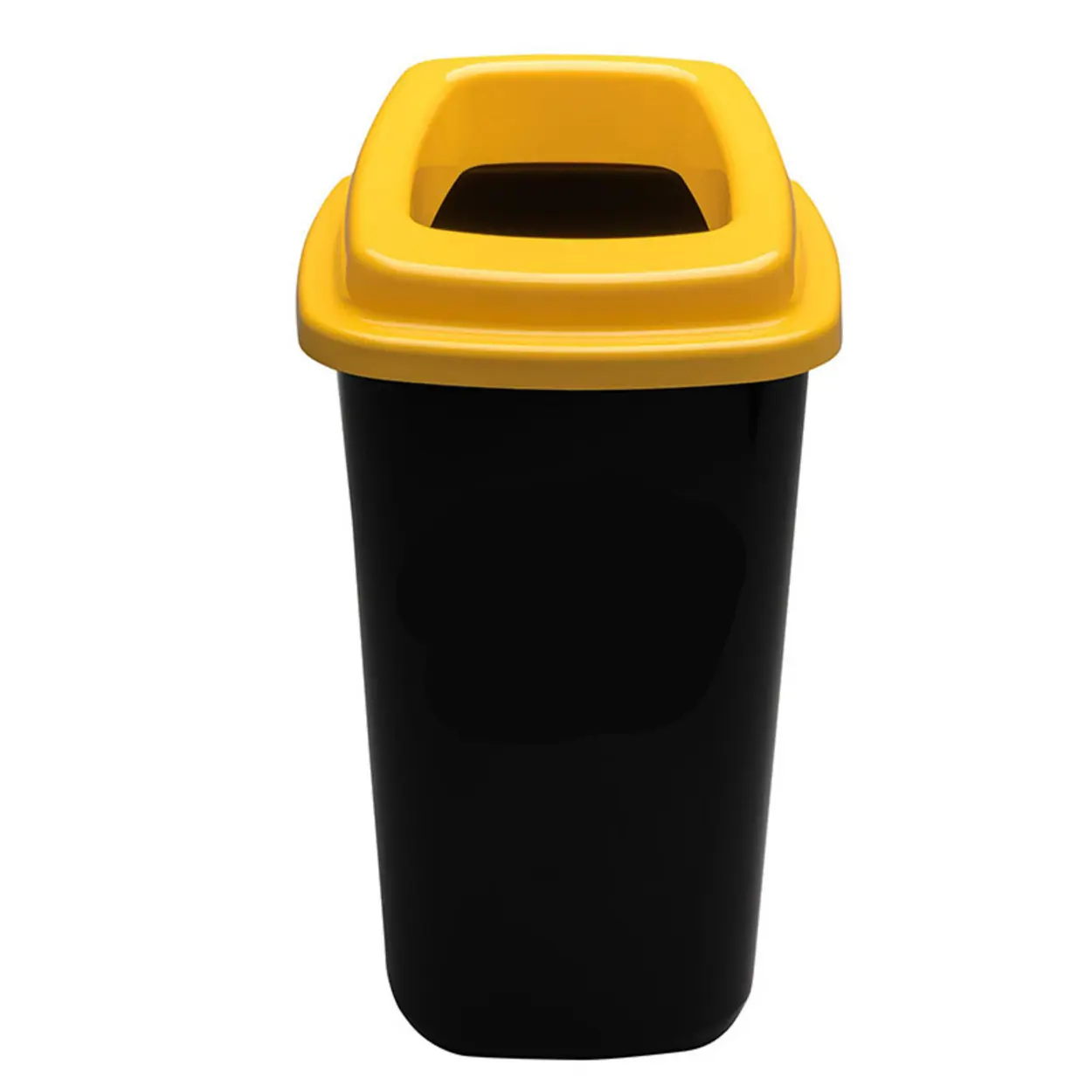 Plastikowy kosz do segregacji śmieci, 45 l, żółty