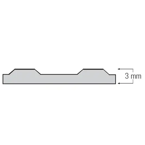 Mata przemysłowa z szerokimi  rowkami, 120 cm