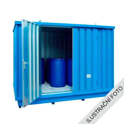 Dodatkowa warstwa lakieru na kontener 5x2 - niebieski  (RAL 5015)